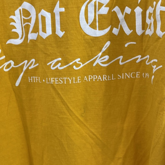 HTFU MENS MUSTARD YELLOW LONG SLEEVE TEE SIZE LARGE - Picture 8 of 12